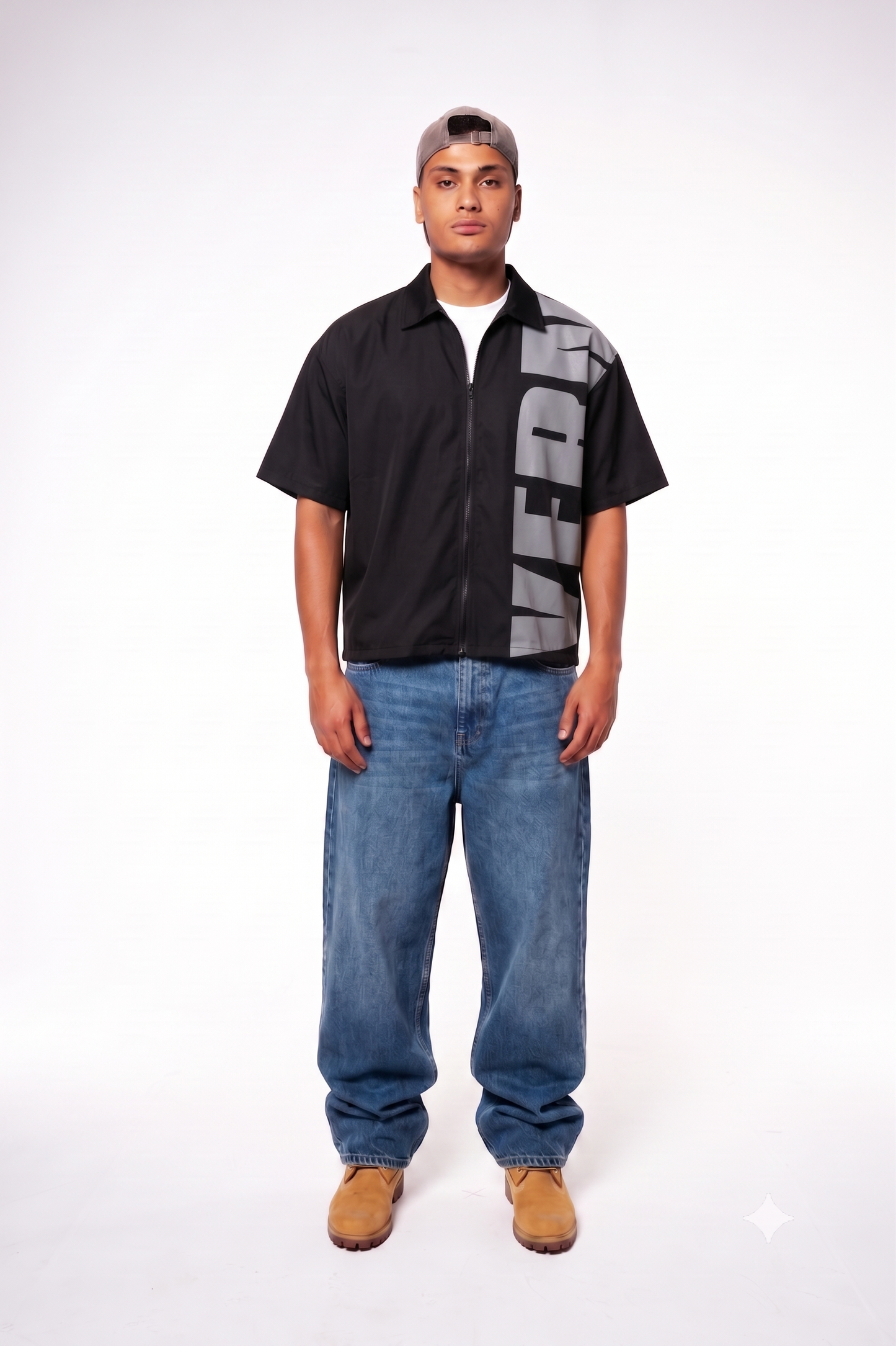 ORLEANS BLACK SHORT SLEEVE SHIRT