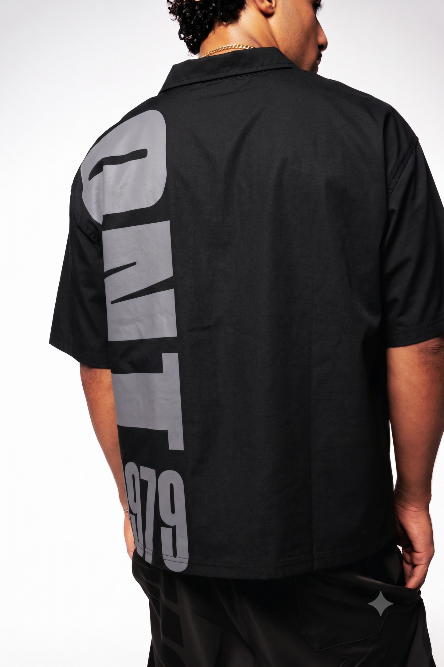 ORLEANS BLACK SHORT SLEEVE SHIRT